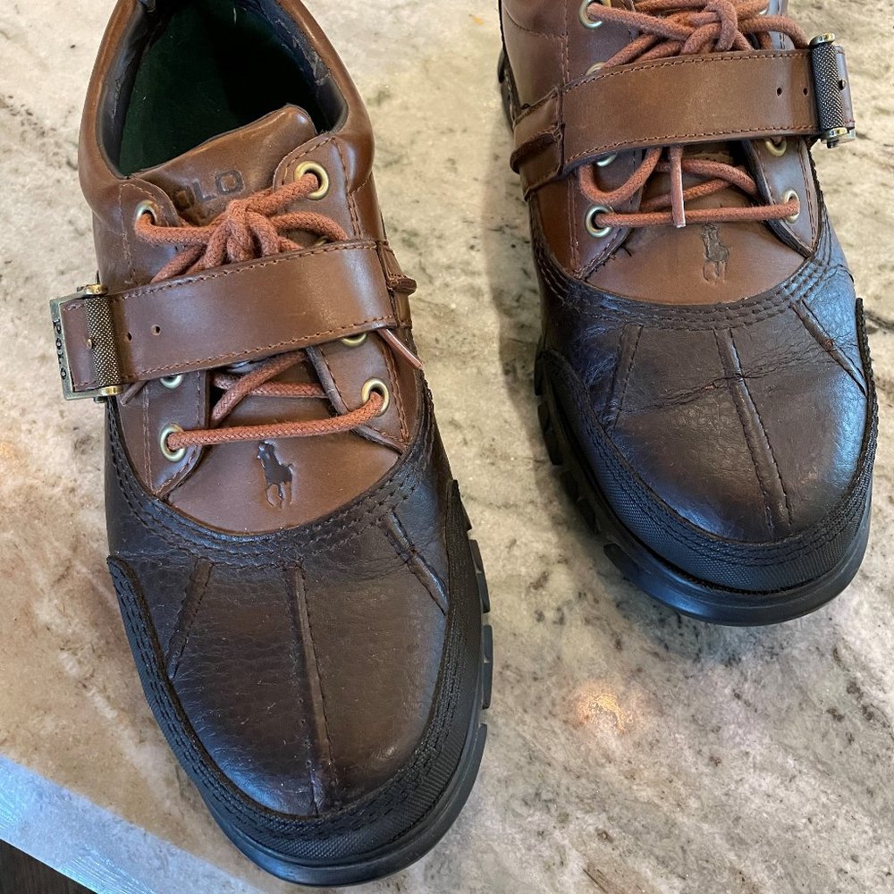 Ralph Lauren Polo Men's Leather Duck Boots Size 10